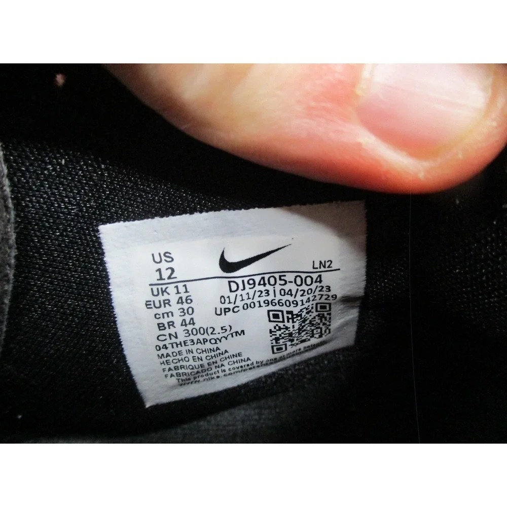Nike GT Jump 2 Shoes Mens Size 12 Black Pink Basketball Sneakers DJ9405-004